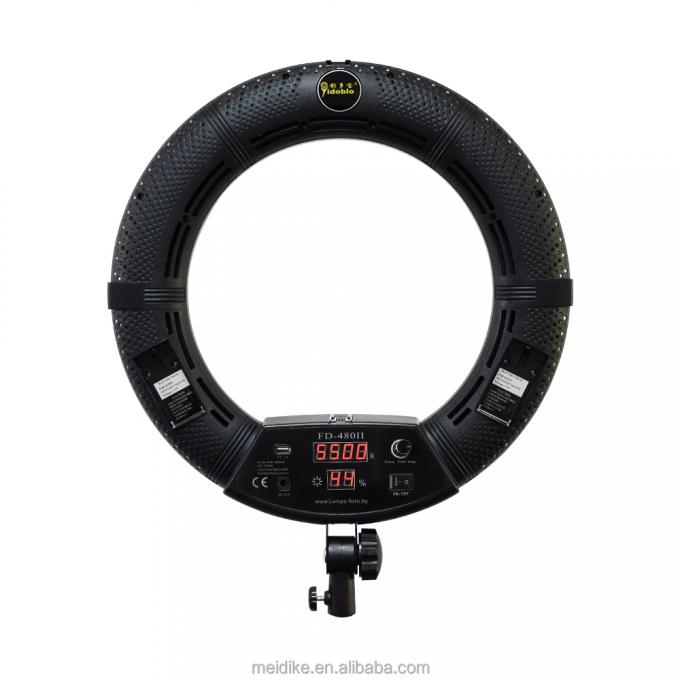 đ&egrave;n v&ograve;ng sống 18 inch trang điểm dẫn v&ograve;ng tr&ograve;n đ&egrave;n v&ograve;ng với bộ điều khiển từ xa đứng ch&acirc;n ba FE-480II 1